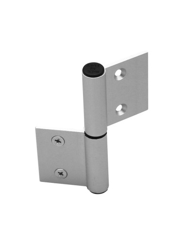 AG100-LF - Charnière pour portes d'intérieur en aluminium/bois à usage moyen-lourd, 2 trous