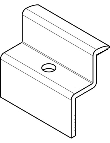 HE-MTS-30 - MORSETTO TERMINALE SEMPLICE IN ALLUMINIO H 30