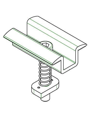 HE-MIM-42 - Mid preassembled aluminium PV clamp H 38-42