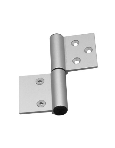 AG100-2 - Charnière pour portes d’intérieur en aluminium/bois, 3+2 trous