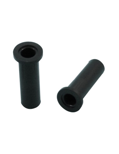 5023/28 - Fitting bush in black nylon - w/ hole - H 28 mm