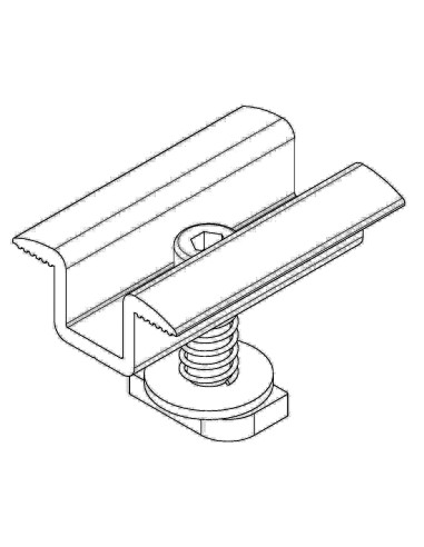 HE-MIR-42 - Plot moyen PV alu, pré-assemblé RLS, H 33-37