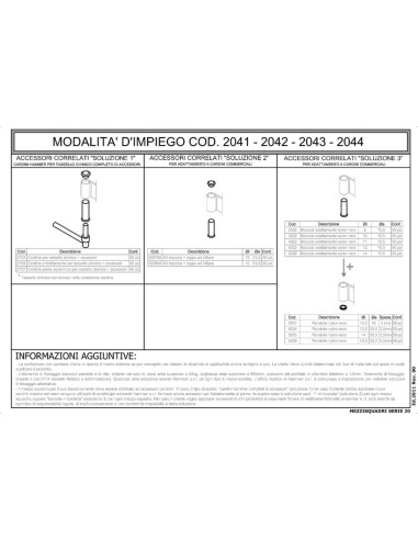 2044 - Bandella a T Serie 20 - I   61,5 mm Collo   23 mm