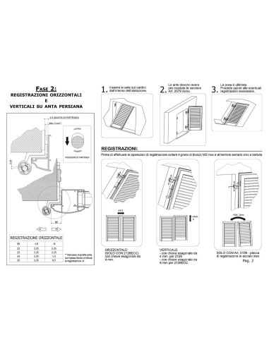 2126ECC - Internal pivot with decentrated stainless steel pin