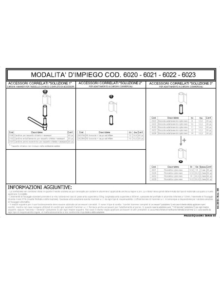 6020 - Bandella mezzo squadro Serie 60 I   62 Collo 10 mm