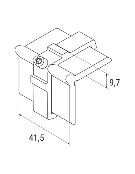 HT.4411R - SQUADRETTA TIR.CENTR. IN ALL ESTRUSO TUBOL.10X42
