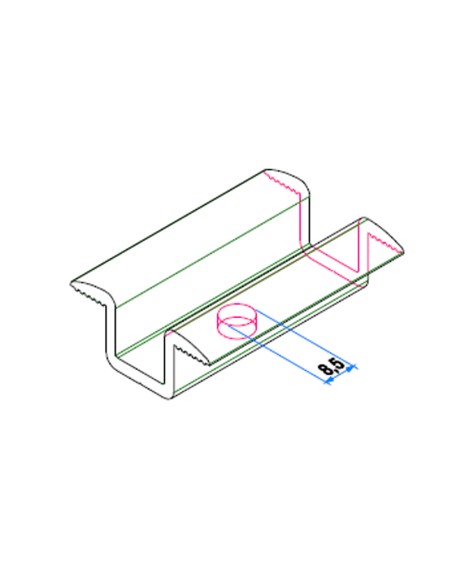 HE-MIS - Mid simple aluminium clamp for photovoltaic modules