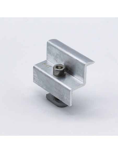 HE-MTM-31 - End preassembled aluminium PV clamp H 31