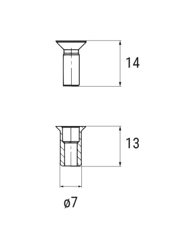 0114 - Kit di fissaggio (20 inserti + 20 viti M5)