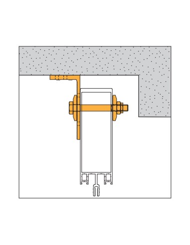1061 - Extruded aluminium side bracket for façades