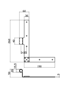 L6022SX - Shutter hinge left side - Series 60 - I   35 mm 2