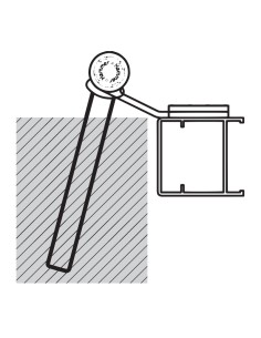 6021 - Middle shutter hinge - Series 60 - I 60 mm - Offset 18 mm 2