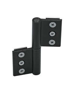 AN010 - Paumelle à deux lames en aluminium - Coplanaire