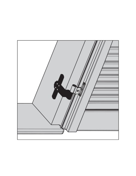 2126 - Gond d’intérieur avec axe à réglage vertical