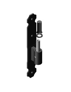2127 - Plate mounted pivot 30 x 03 with pull-out pin - Offset   27 mm 2