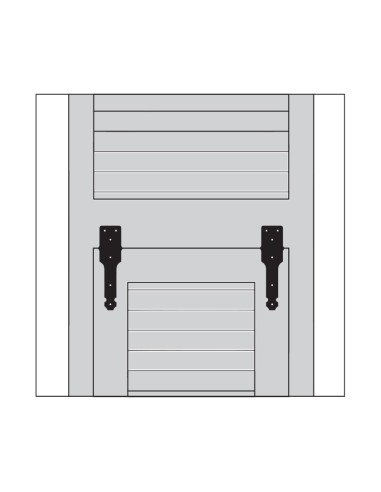 6716RC - Charnière pour volet articulé à la génoise - Recouvrement 11 mm