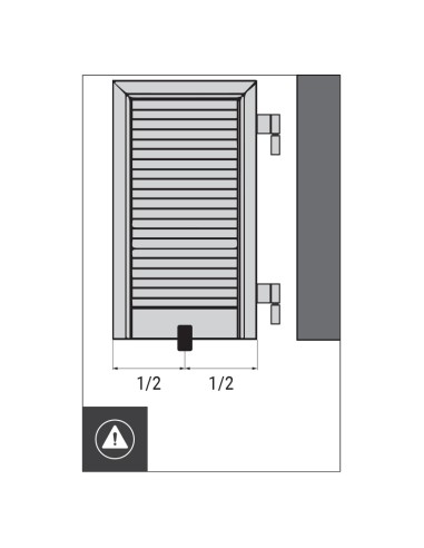 93004 - Automatic shutter stop in nylon, with 70 mm screw