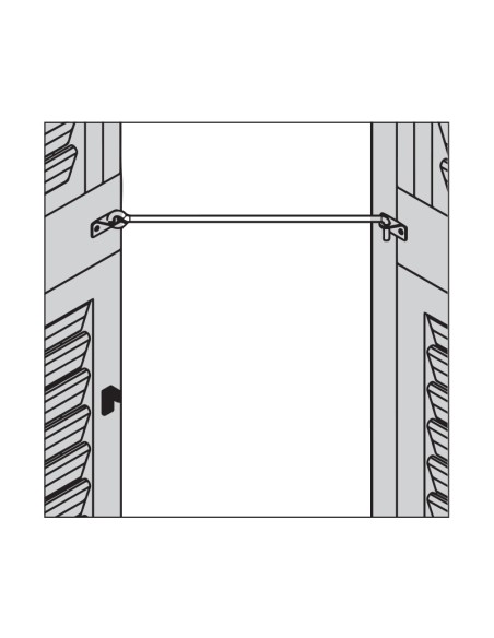 5004 - Nylon rod clamp - snap-on - ø 6 mm