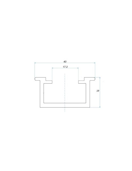 HE-PR102-65 - Profilé de structure PV pour toitures en tôle trapézoïdale, lg. 6500 mm