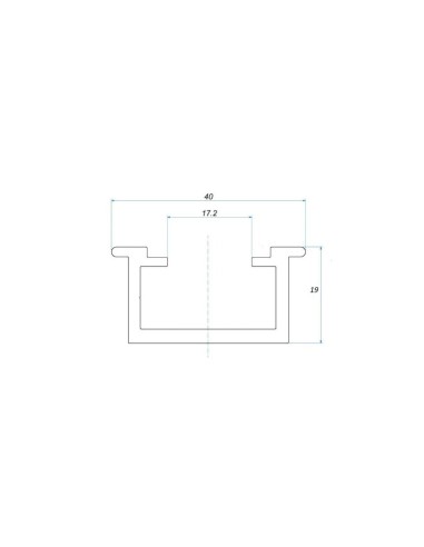 HE-PR102-32 - PV structure profile for trapezoidal sheet metal roof, lg. 3250