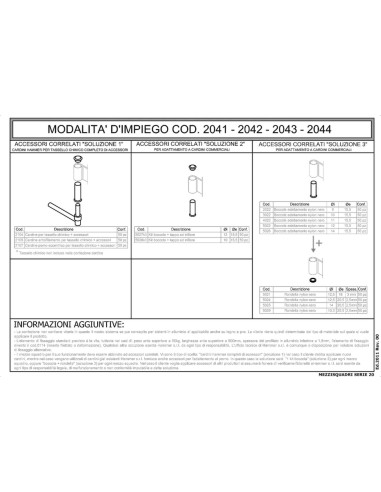 2043 - Bandella a T Serie 20 - I   45 mm Collo   20 mm