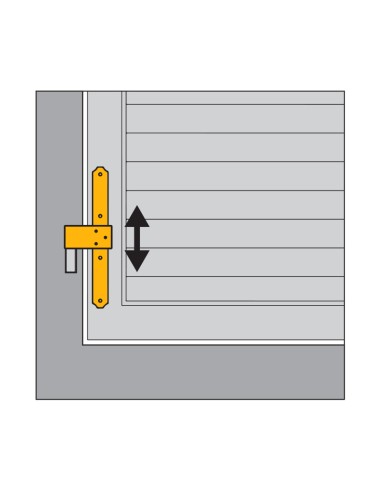 5008 - Bandella 270 x 160 mm per squadro registrabile
