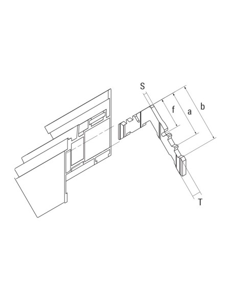 E4.203 - Équerre multifixation Extra4 pour chambre extérieure