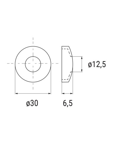 180.2104R - Rondelle cache-trou