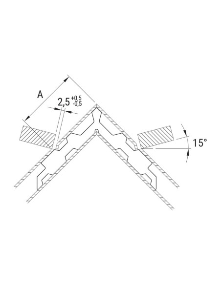 SE1551 - Corner cleat for external chambers (clamping and gluing)