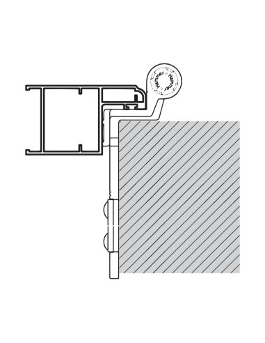 2079DX - Flap hinge right side for 2126 pivot - H2S System