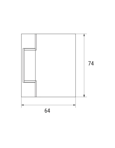 CV0602 - Hinge for internal glass / aluminum door