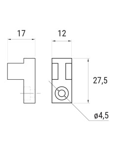 5004 - Nylon rod clamp - snap-on - ø 6 mm 2