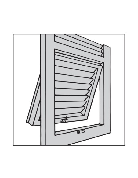 3296 - Nylon lock for genovese style shutter, with 2 screws