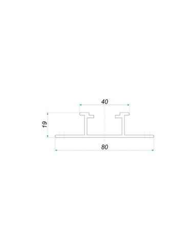 HE-PR101-65 - Profilé de structure PV pour toitures en tôle trapézoïdale lg. 6500