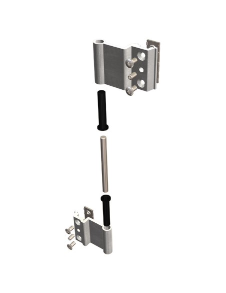 AM4 - Hinge with threader plate and long offset