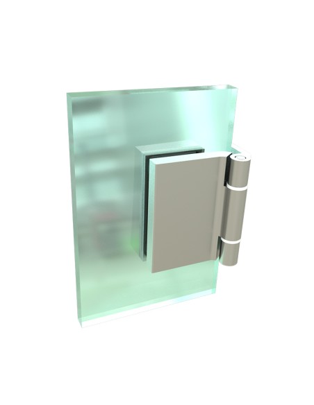 CV0602 - Paumelle pour portes d'intérieur en verre / aluminium