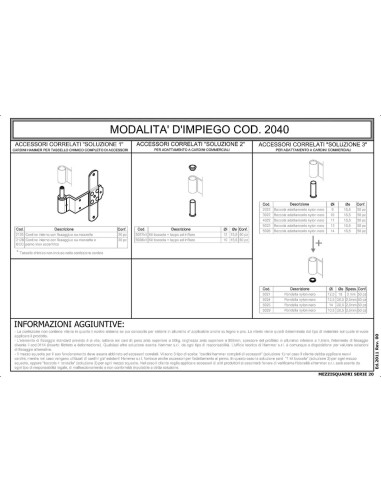 2040 - T-shaped hinge in aluminium - Series 20 - I   48 mm