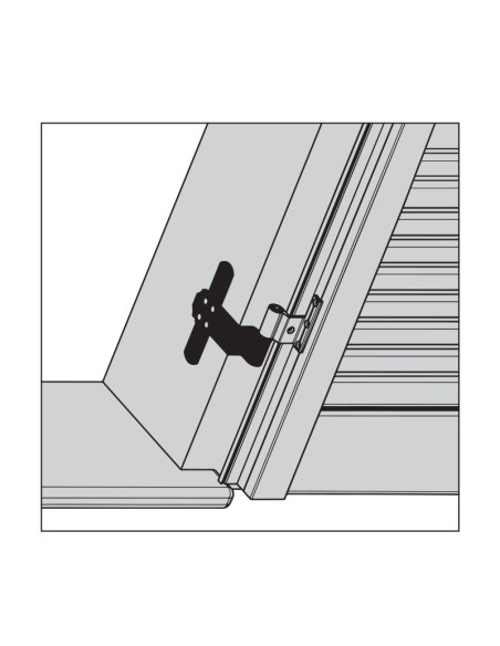 2126ECC - Internal pivot with decentrated stainless steel pin