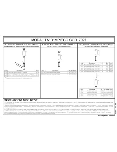 7027DX - Bandella mezzo squadro destro I  45 Collo 23 mm
