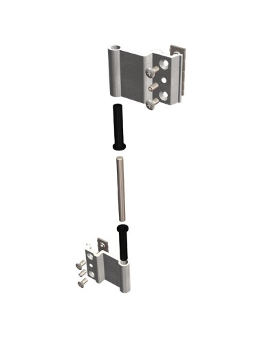 AM4 - Hinge with threader plate and long offset