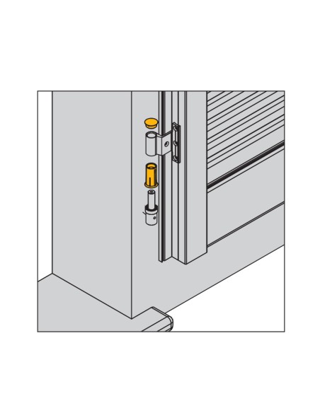 5027KIT - Kit with bush with collar (internal ø 12 mm) and pull-out cap