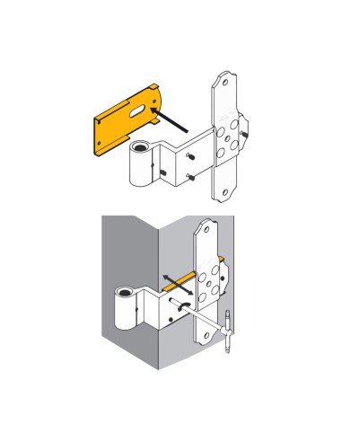 0109 - Adjusting plate in stainless steel (2126 and 2126ECC pivot)