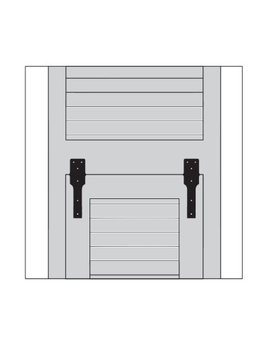 6016.0 - Charnière pour volet articulé à la génoise avec axe en acier inox