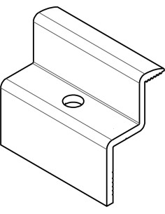 HE-MTS-30 - MORSETTO TERMINALE SEMPLICE IN ALLUMINIO H 30
