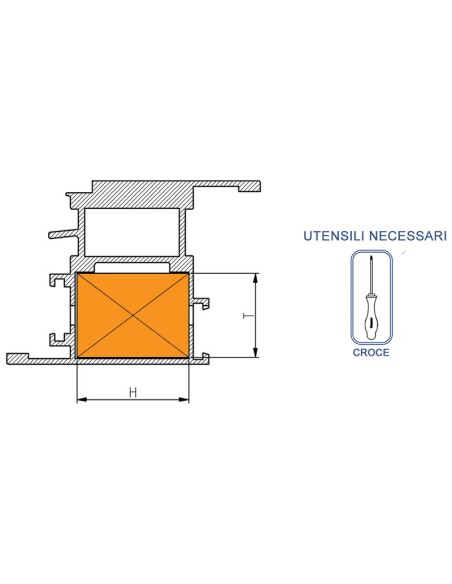 SV211-360 - Squadretta angolo variabile T  21,1 mm x H   36 mm