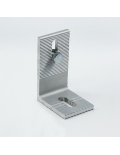 HE-STL-01 - Crochet PV alu, forme en L, avec oillets