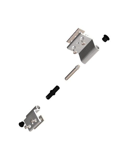 AW3 - Hinge with threader plate and a 3rd hole