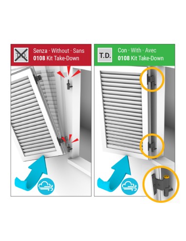 0108 - Take down - Anti Pull-out Kit for Hammer pivots