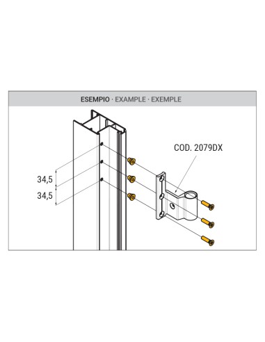 0114 - Fixing kit (20 inserts + 20 M5 screws)