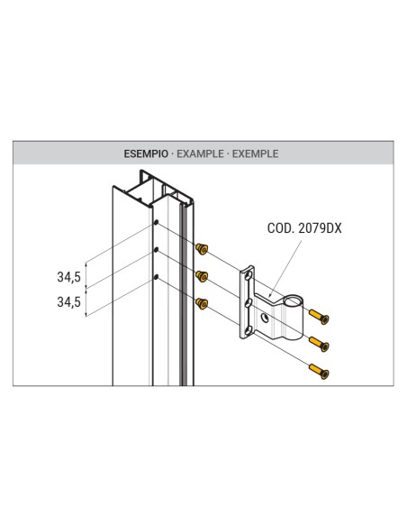0114 - Kit pour fixation (20 inserts + 20 vis M5)